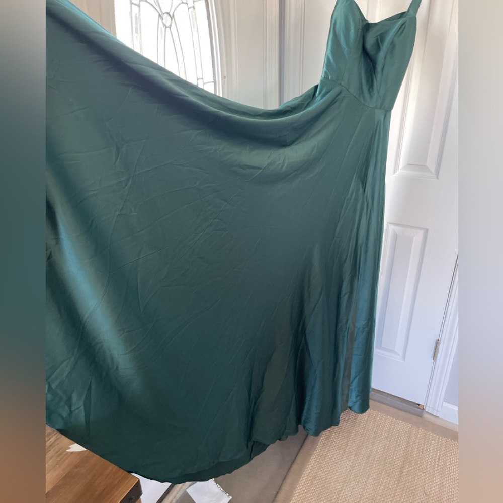 B Darlin Dark Green Maxi Dress - Picture 5 of 7